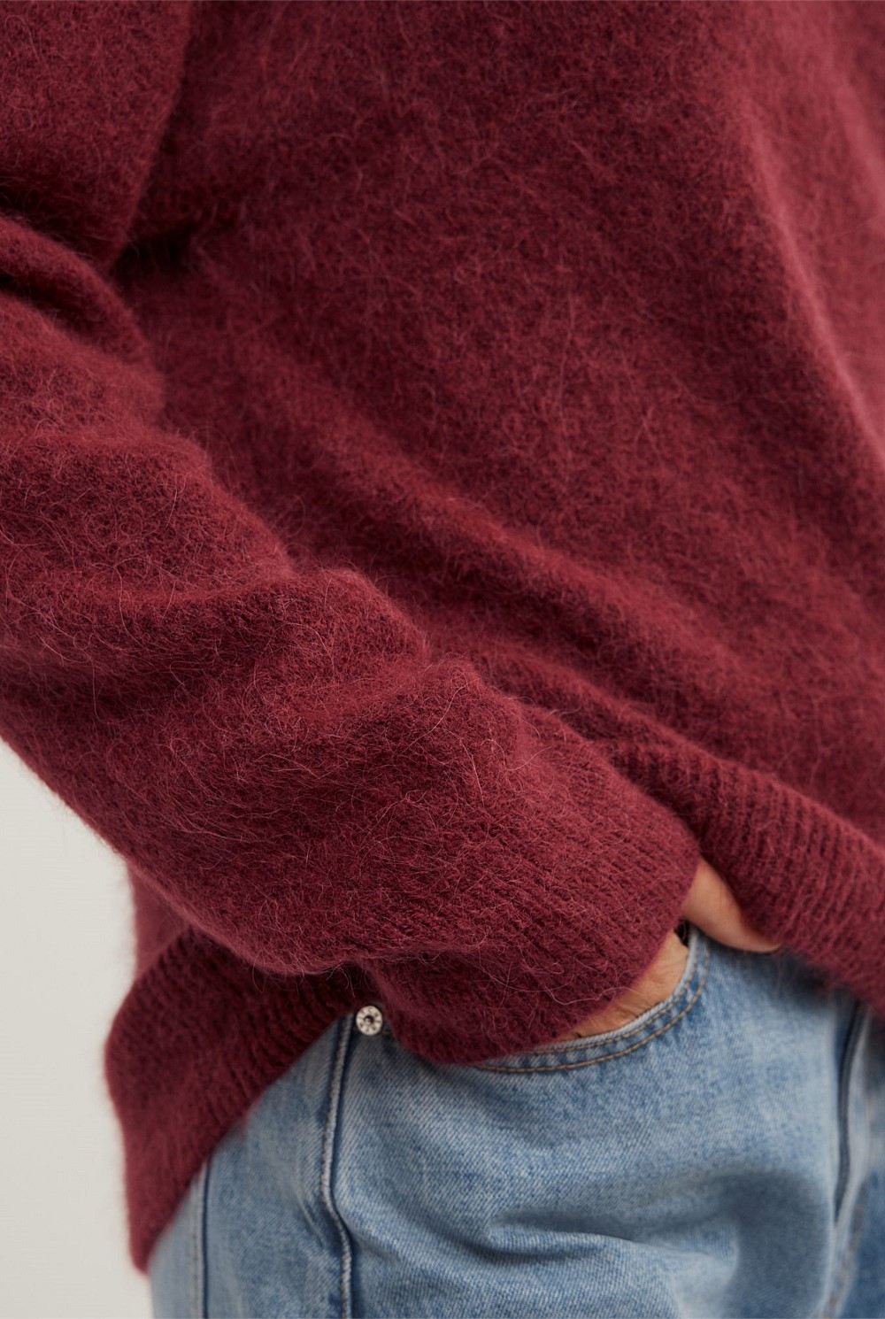 Fluffy Asymmetric Knit