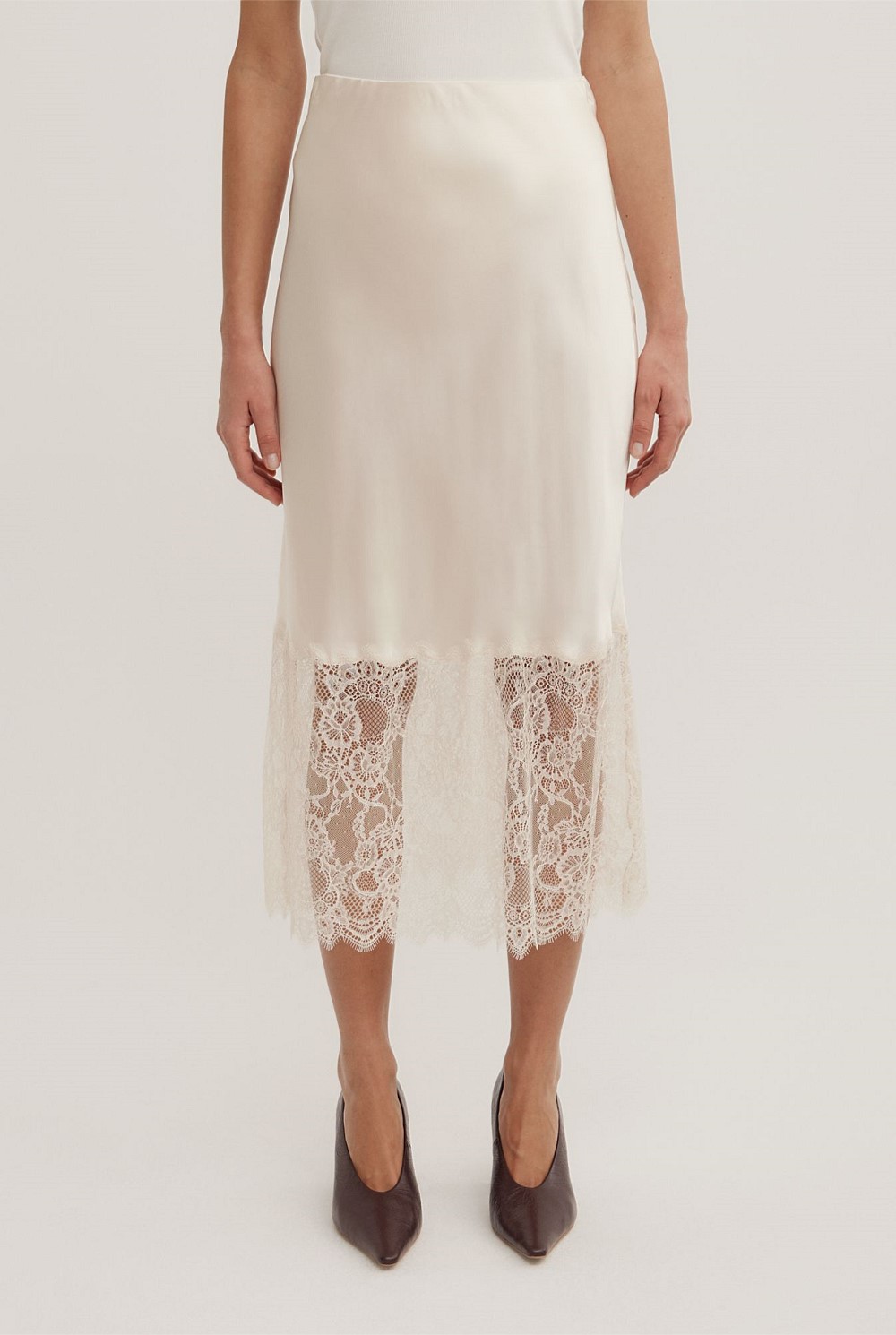 Lace Trim Skirt