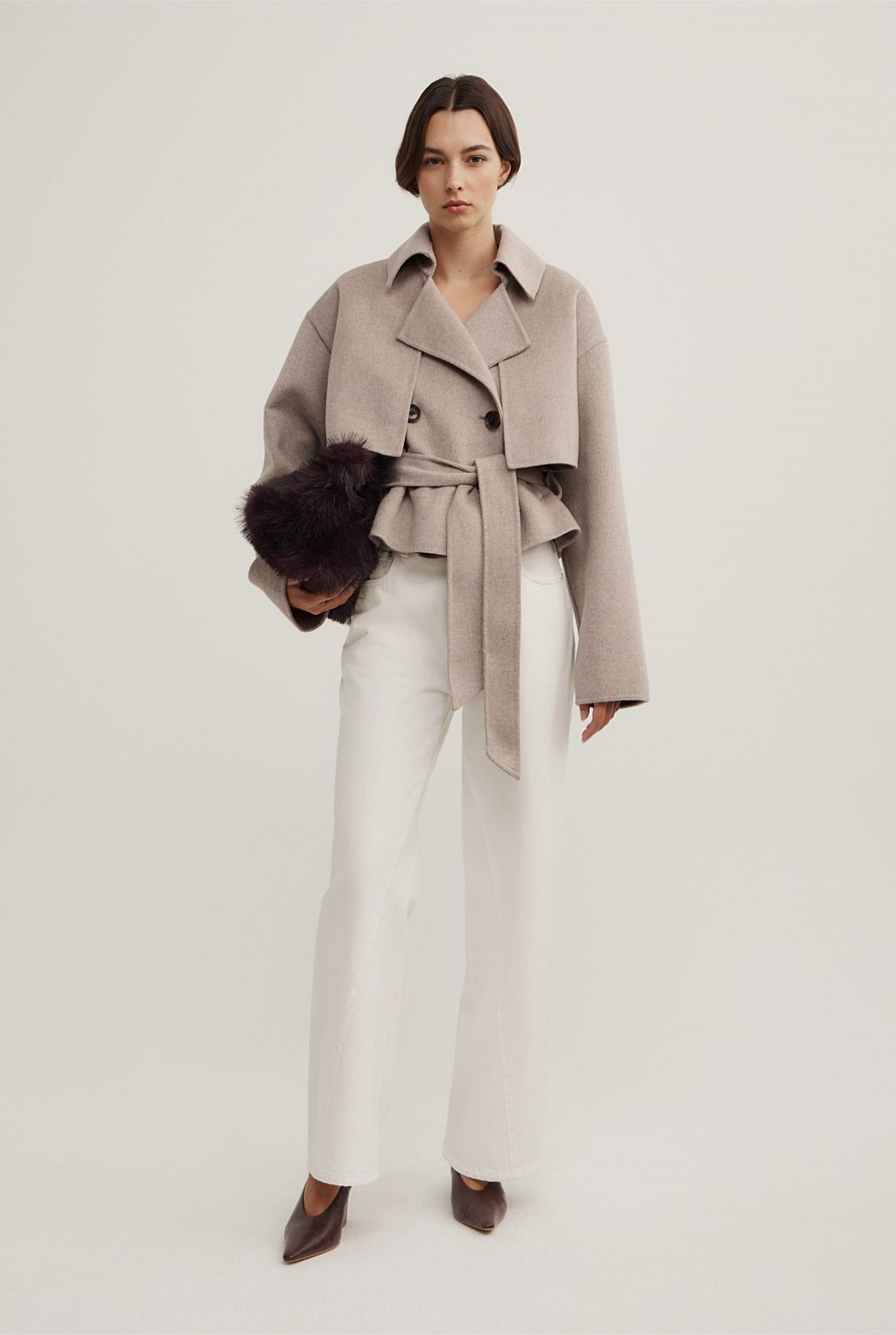 Cropped Trench Coat