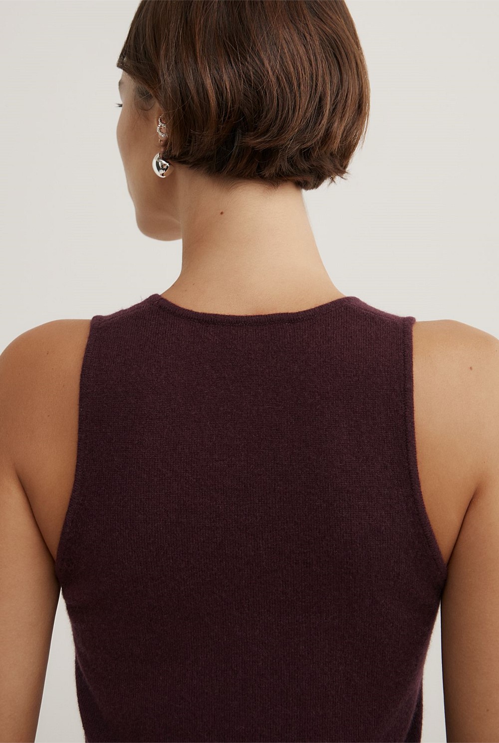 Cashmere Scoop Tank Top