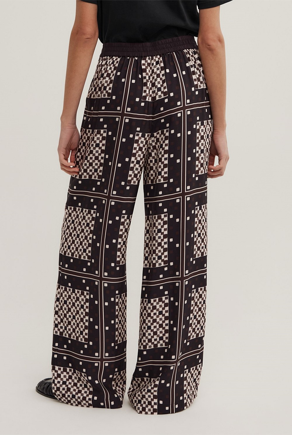 Flat Front Scarf Pants
