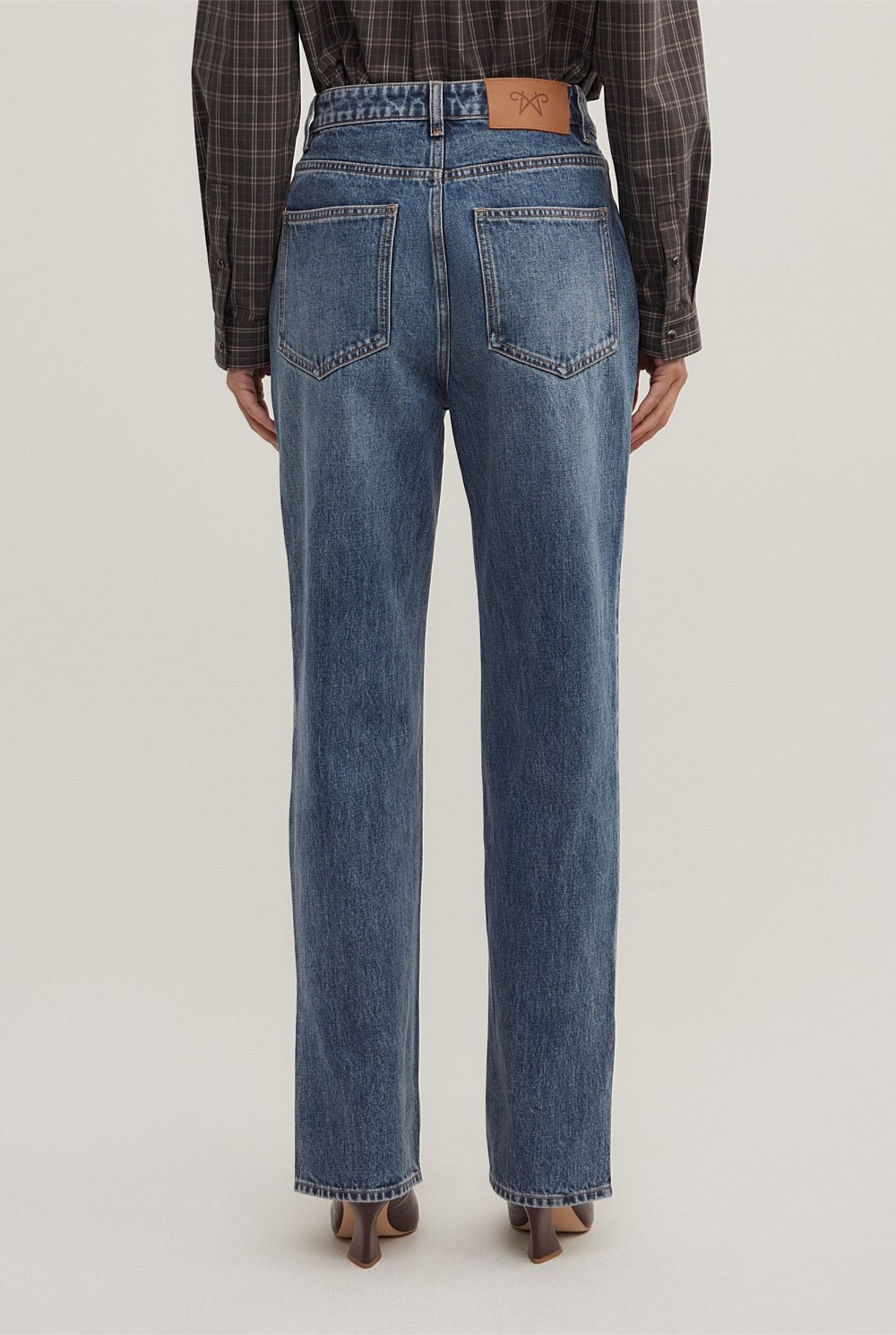 Split Detail Denim Jeans