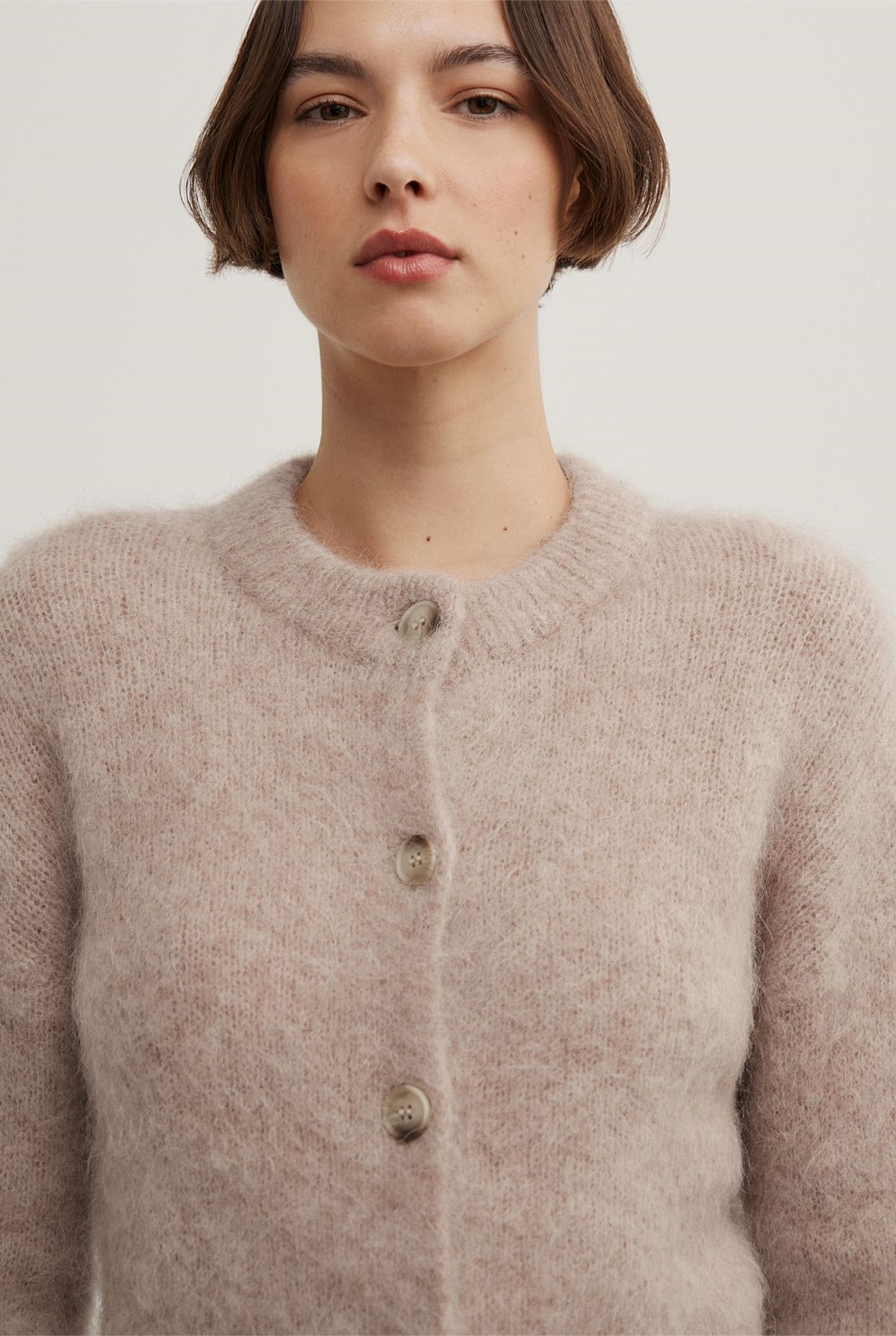 Fluffy Crew Cardigan