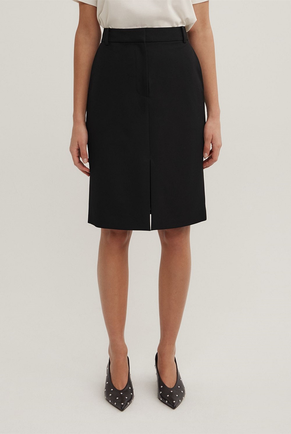 Structured Midi Skirt