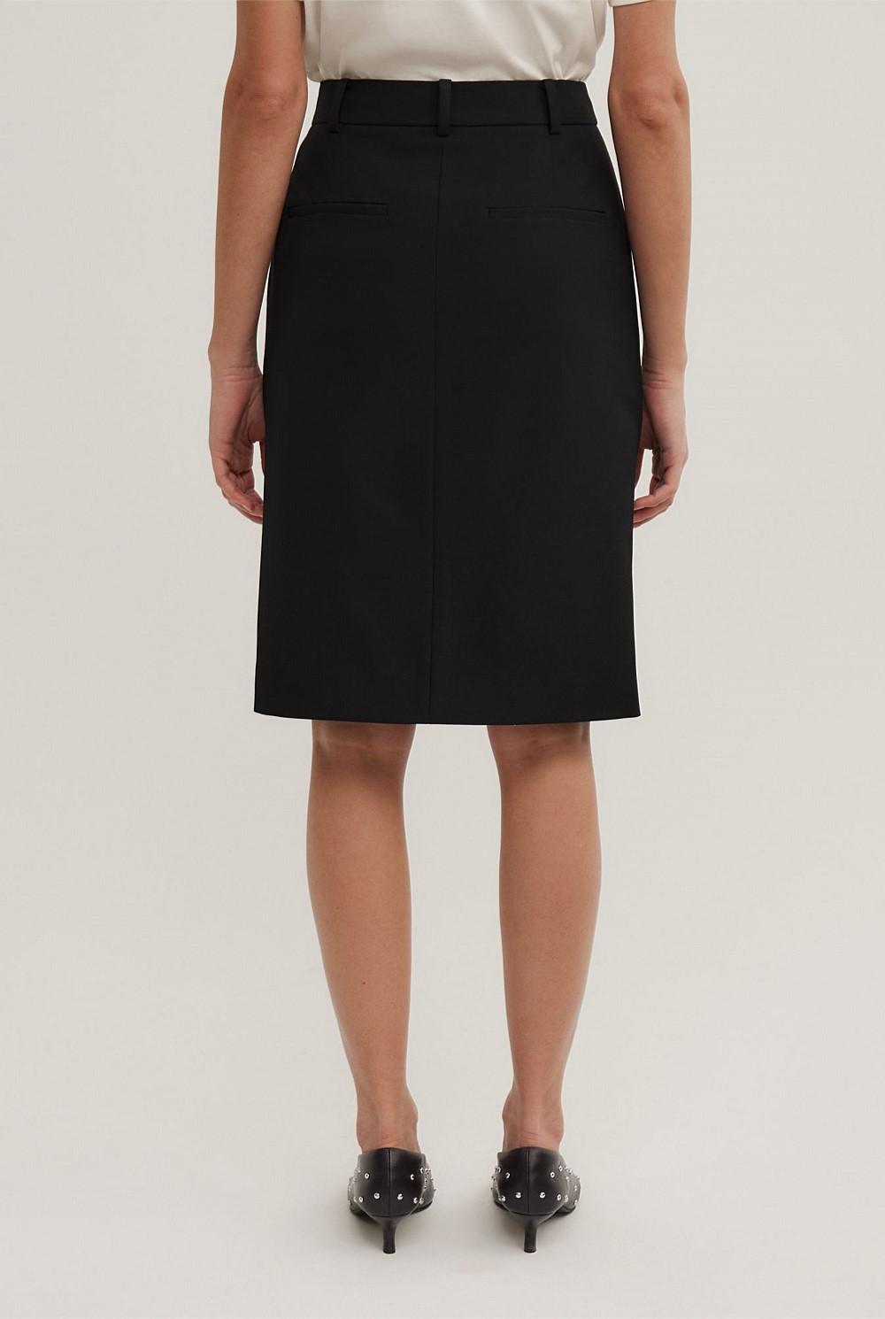Structured Midi Skirt