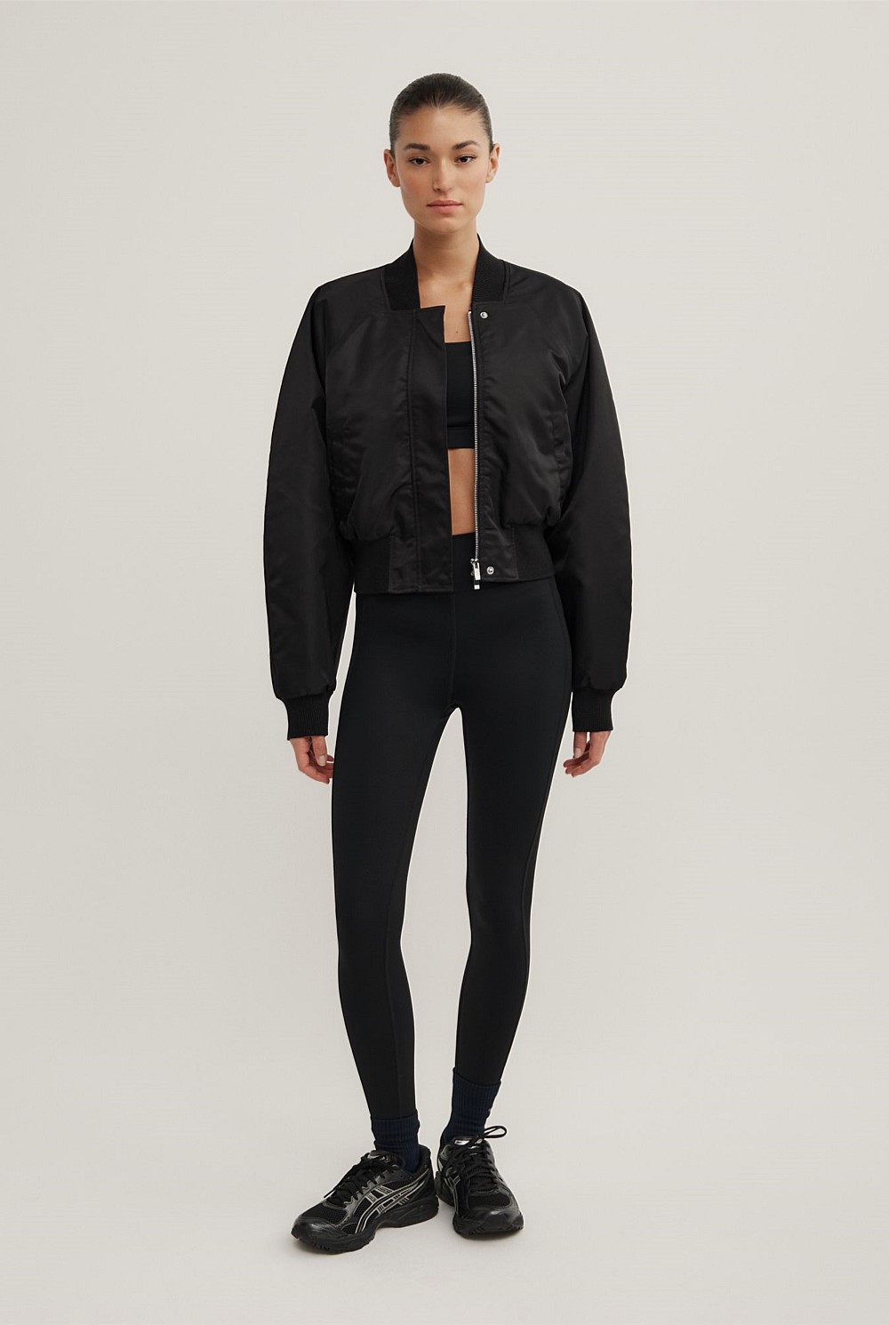 Nylon Bomber Jacket