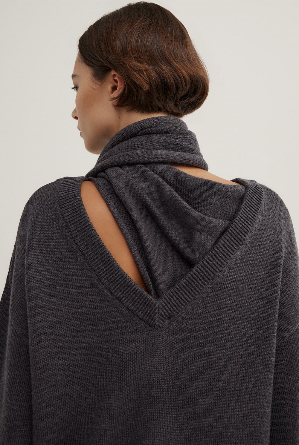 Scarf Detail Knit