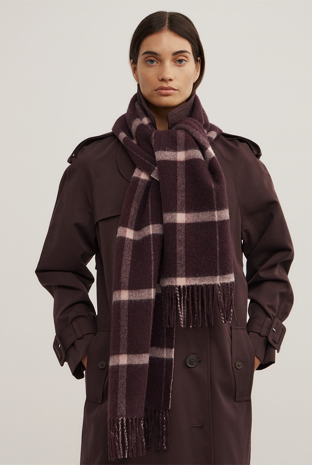 Monogram Check Scarf