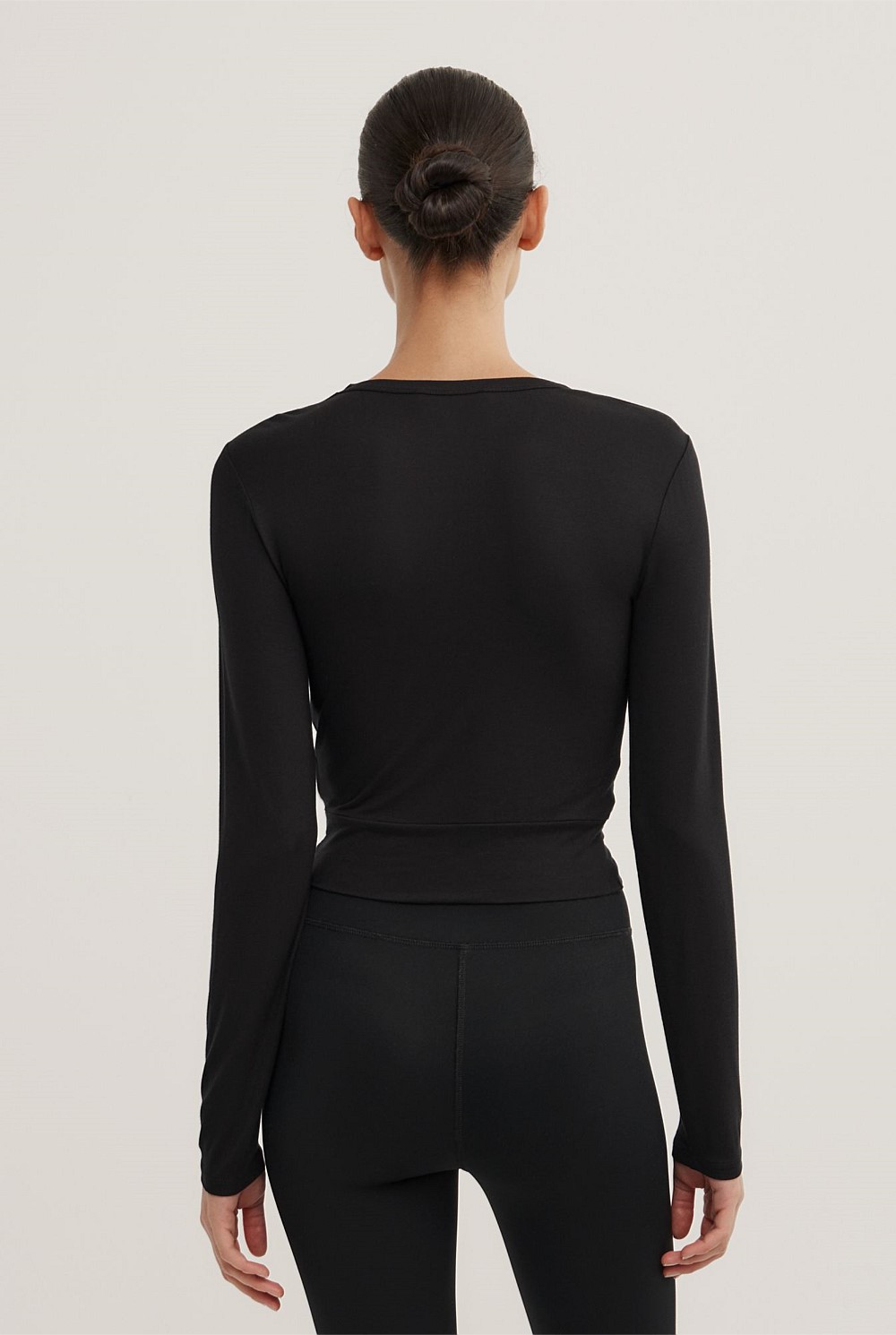 Cross Front Long Sleeve Top