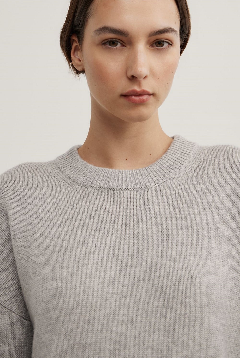 Relaxed Crew Neck Knit