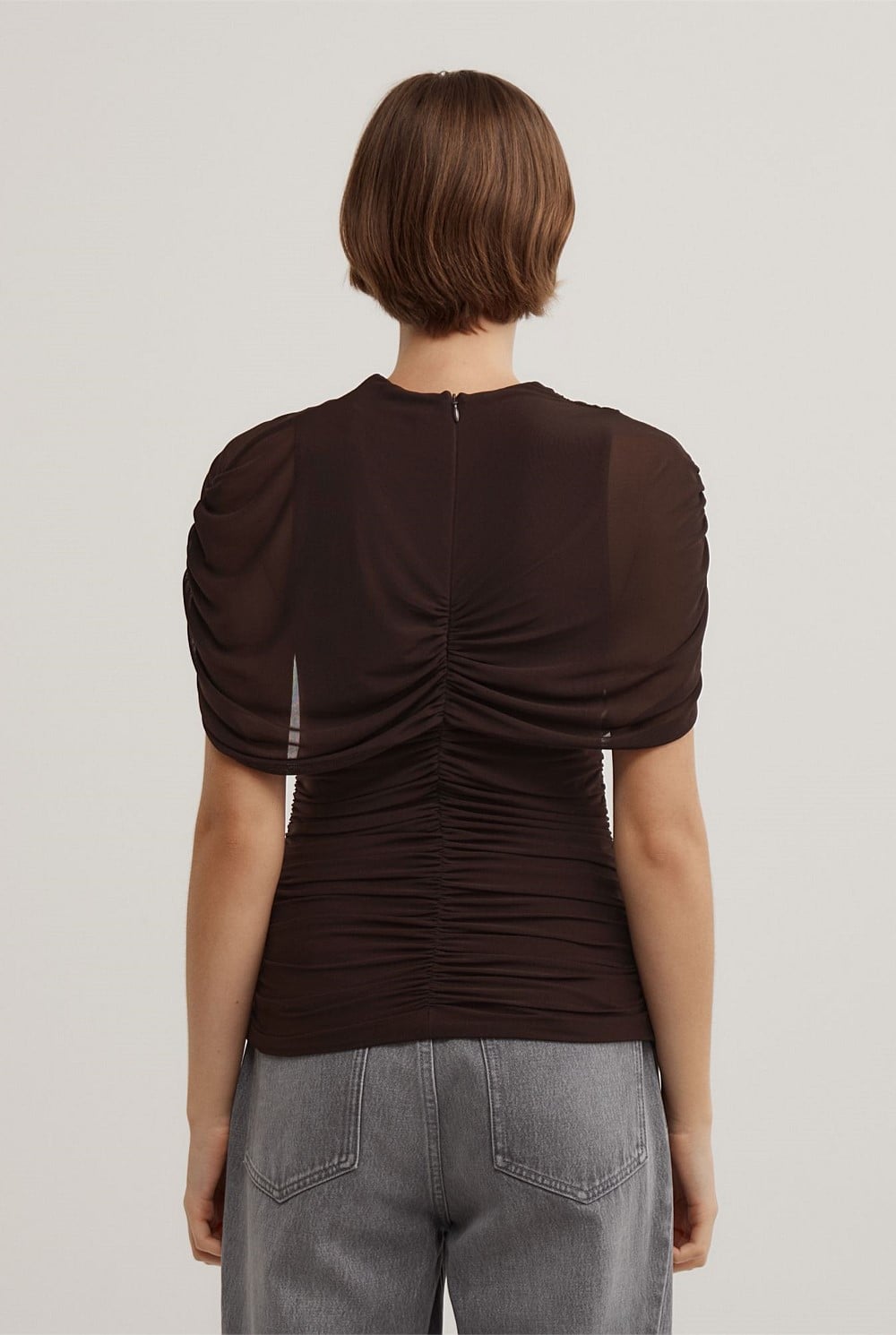 Mesh Cape Top