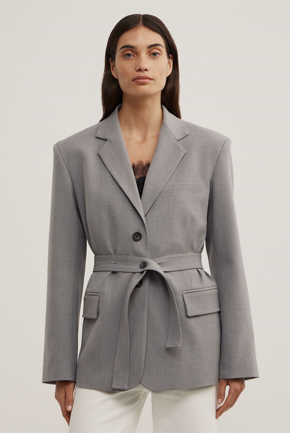 Belted Blazer