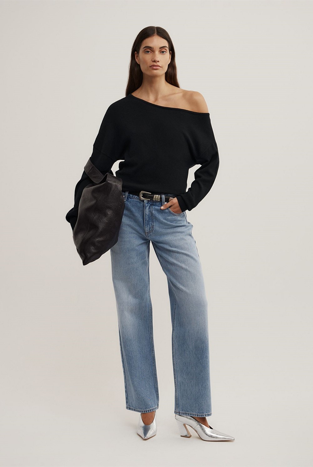 One Shoulder Knit