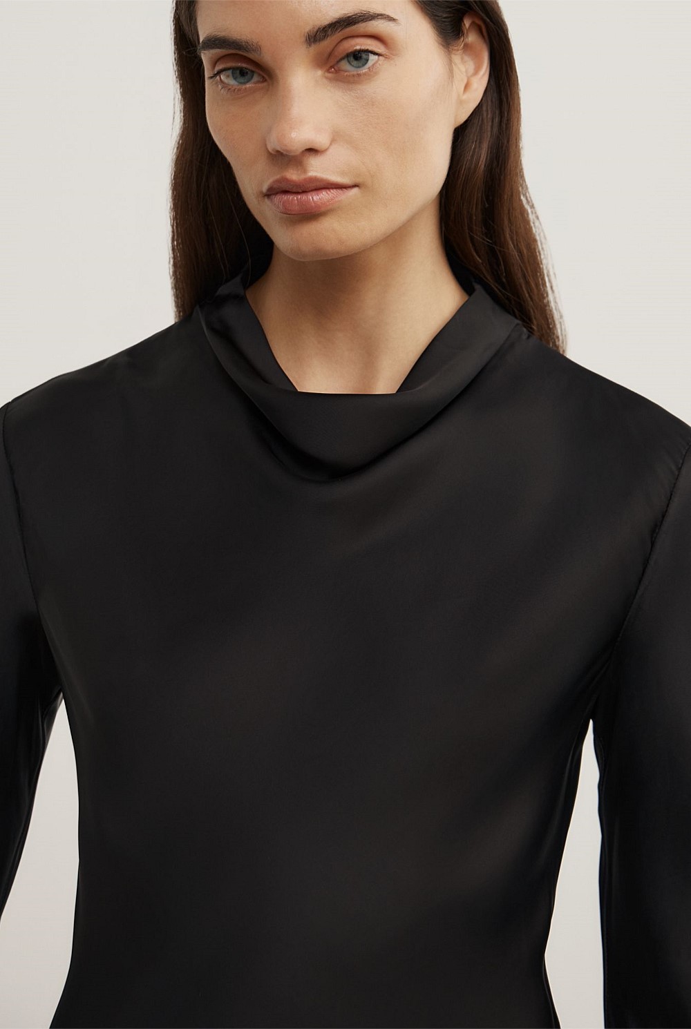 Long Sleeve Asymmetric Tunic Top