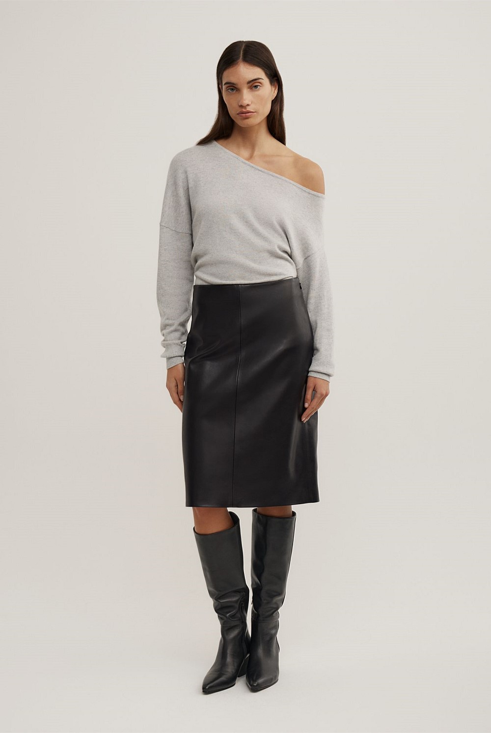 One Shoulder Knit