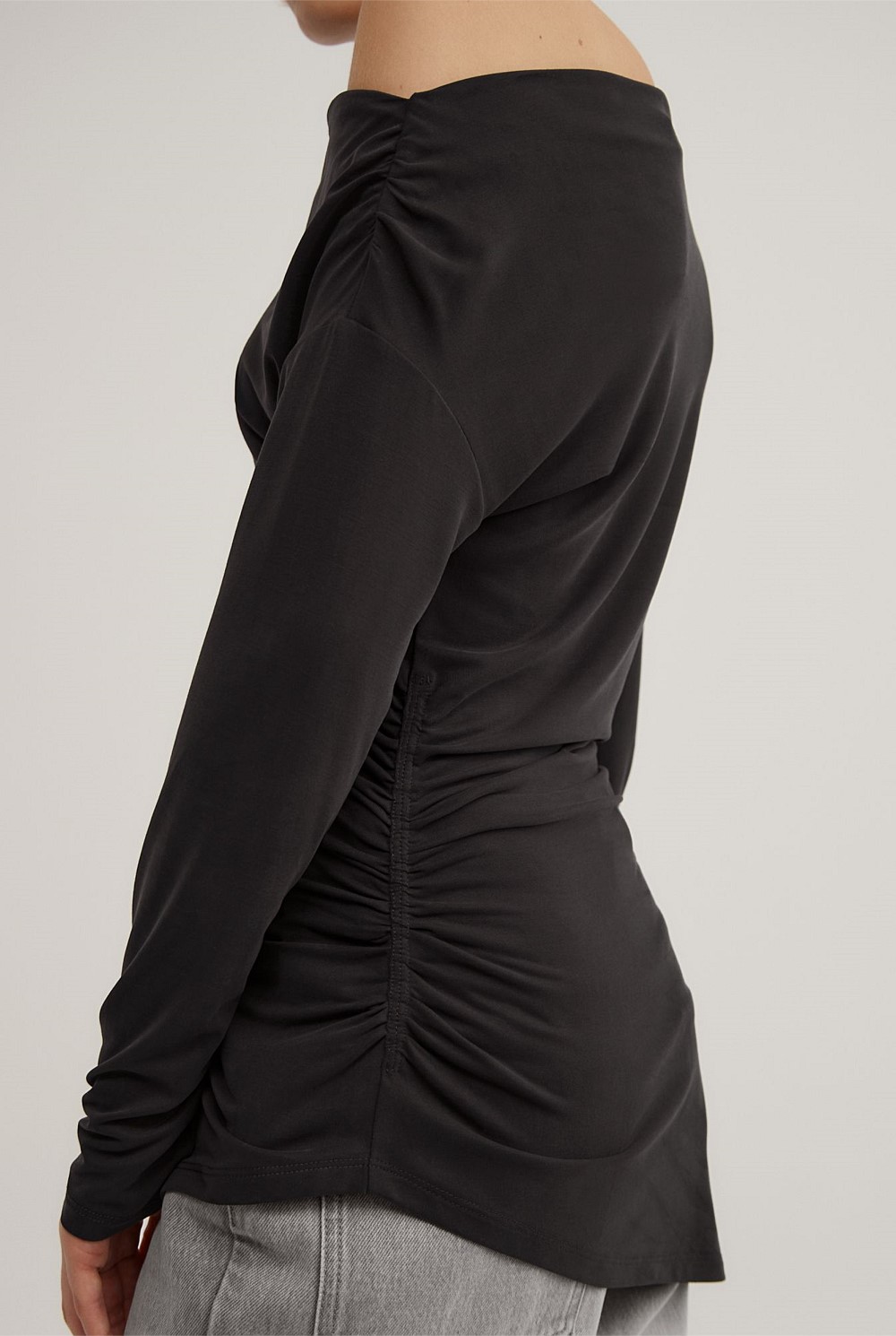Asymmetric Tunic Long Sleeve Top