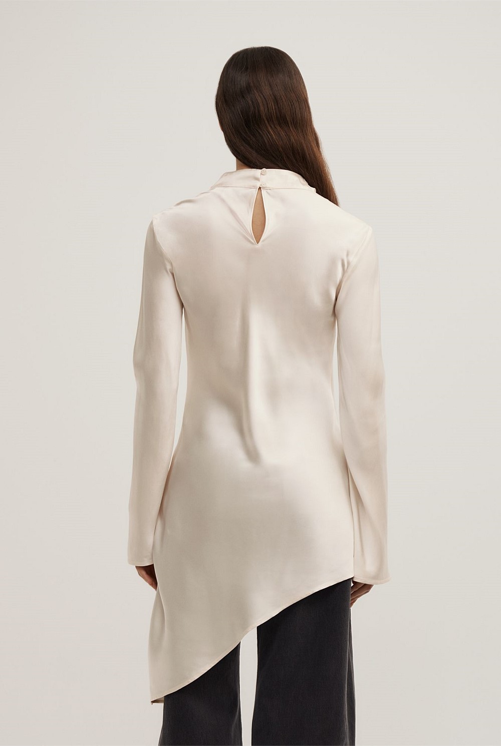 Long Sleeve Asymmetric Tunic Top