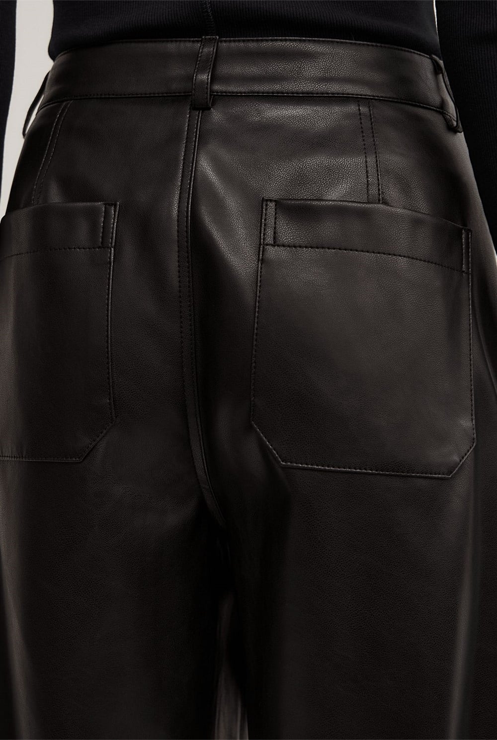 Pu Barrel Trousers
