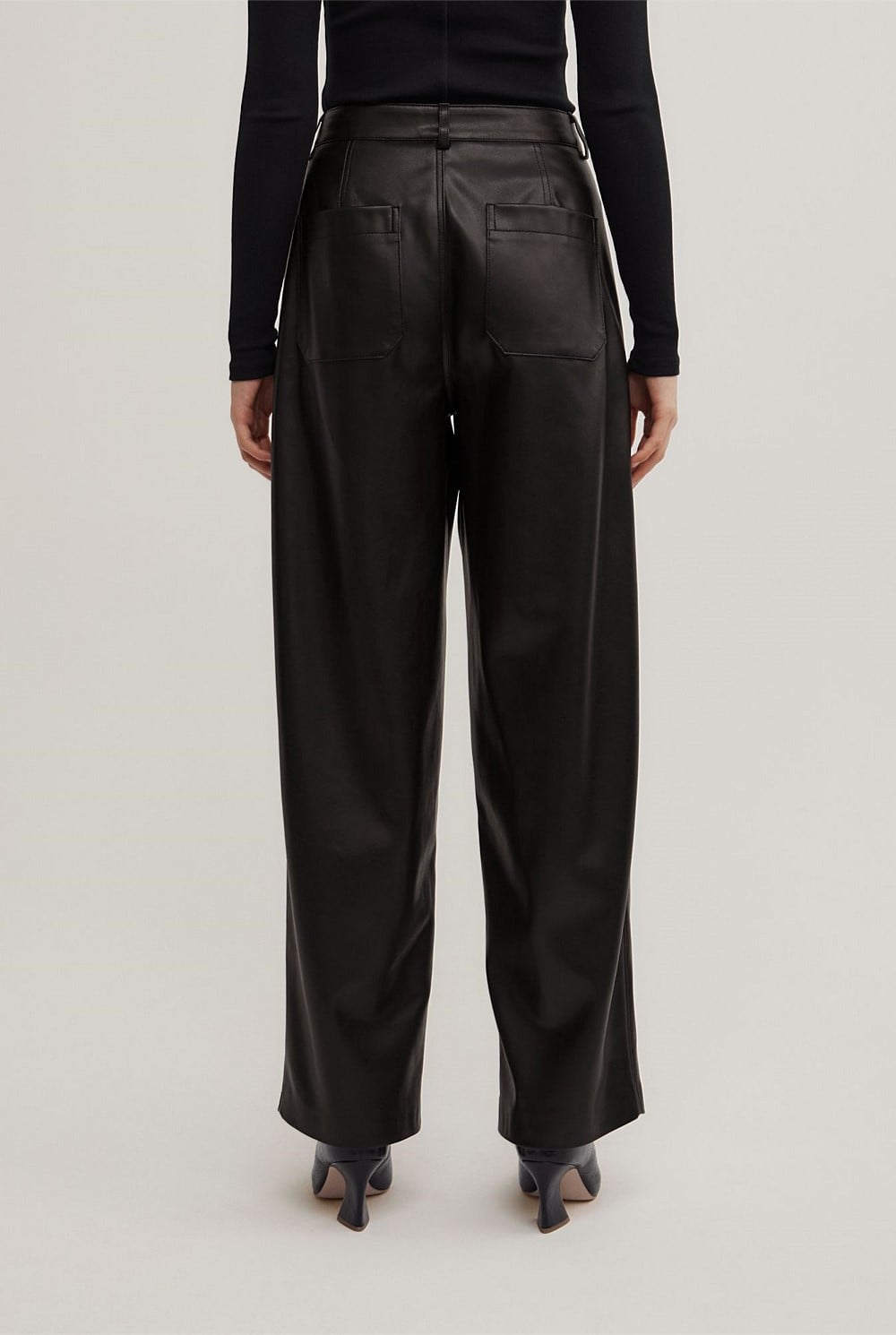 Pu Barrel Trousers