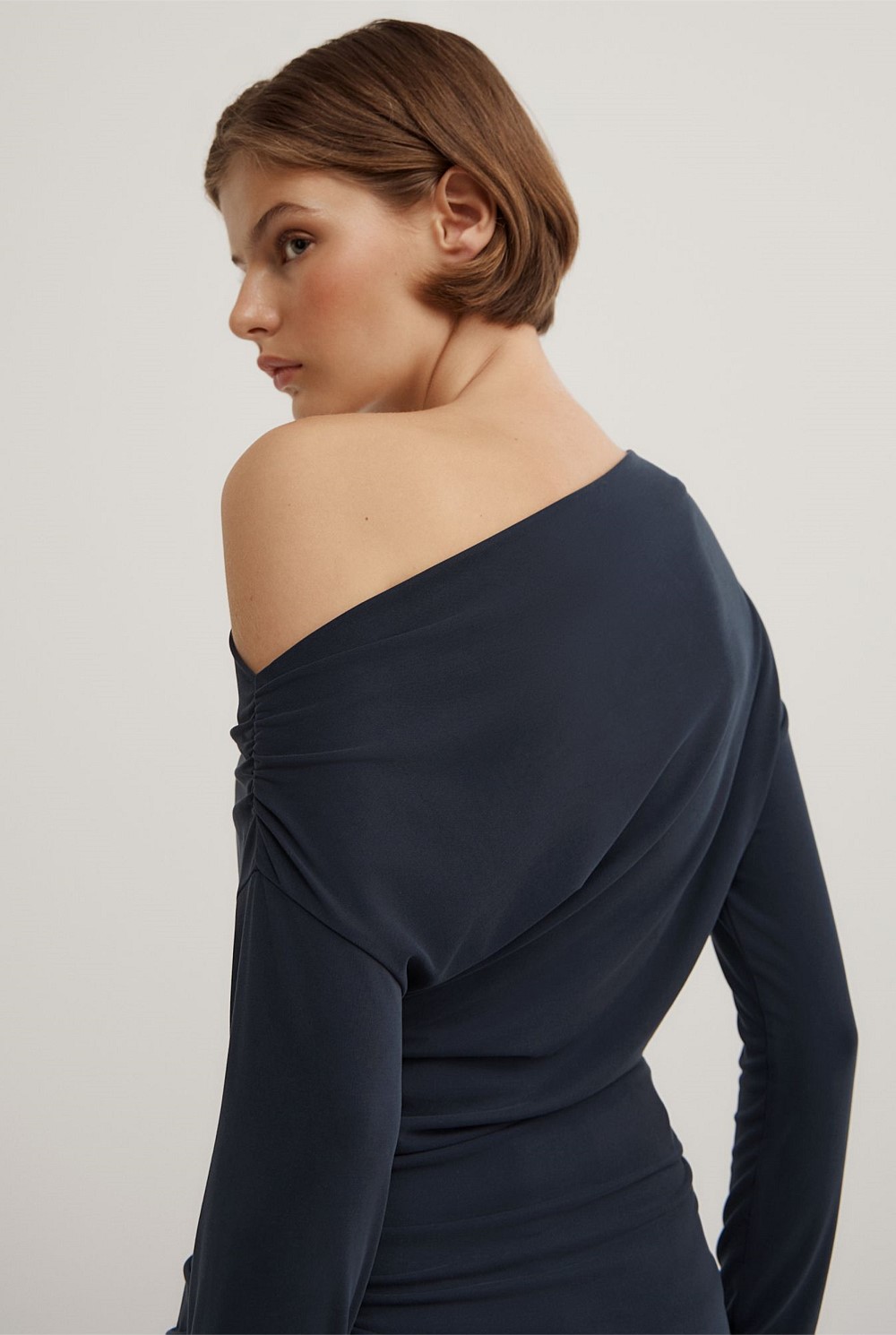Asymmetric Tunic Long Sleeve Top