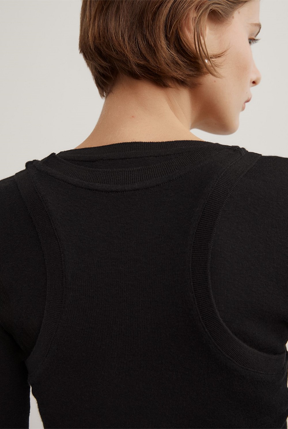 Long Sleeve Overlay Top