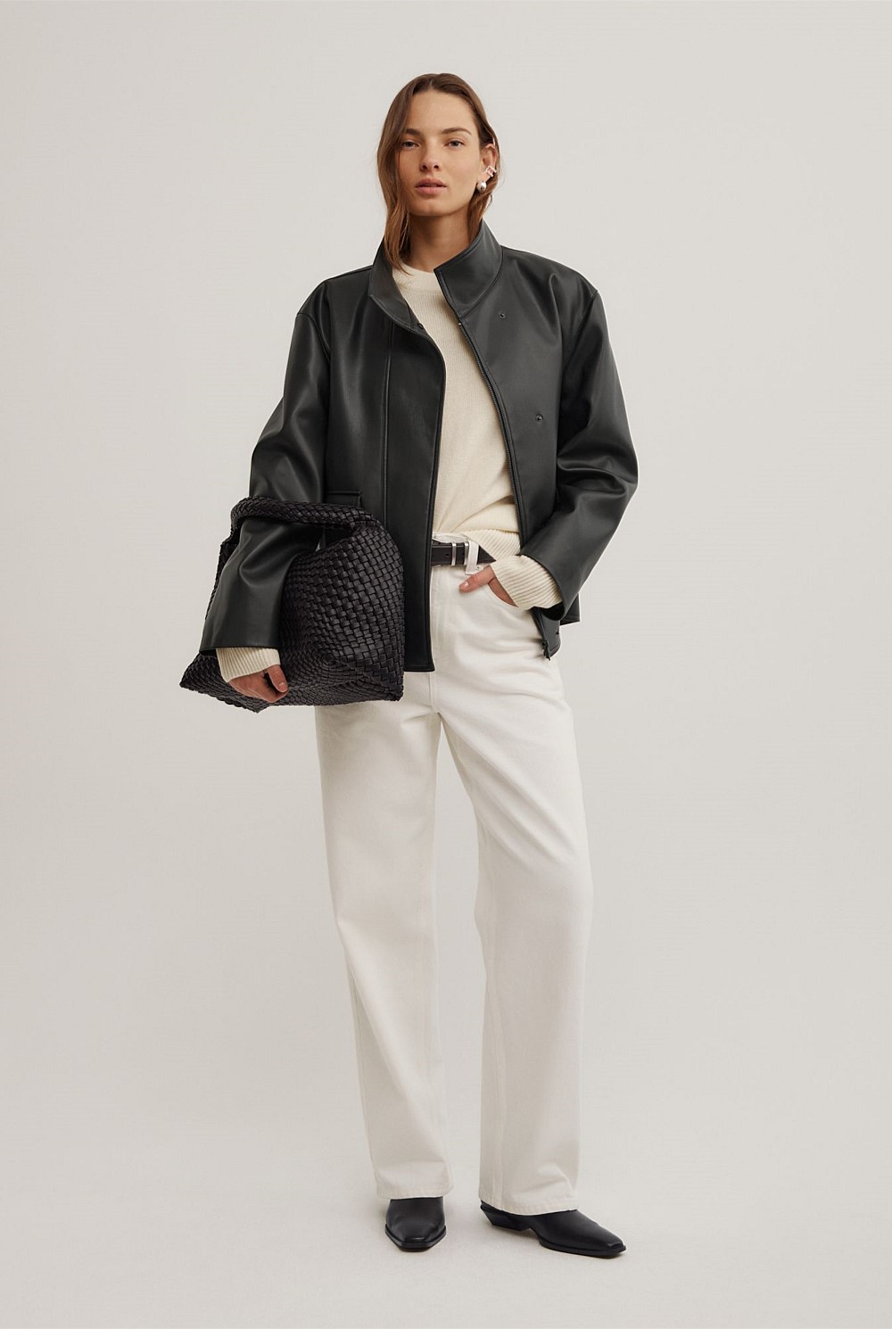 Relaxed Crew Neck Knit