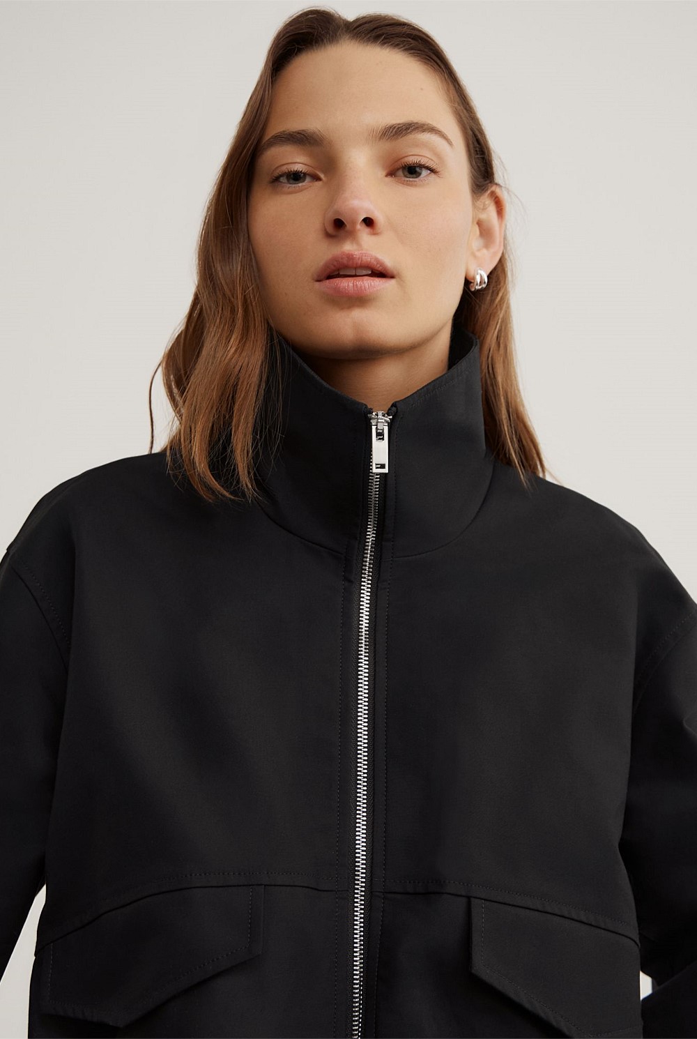Funnel Bomber Jacket