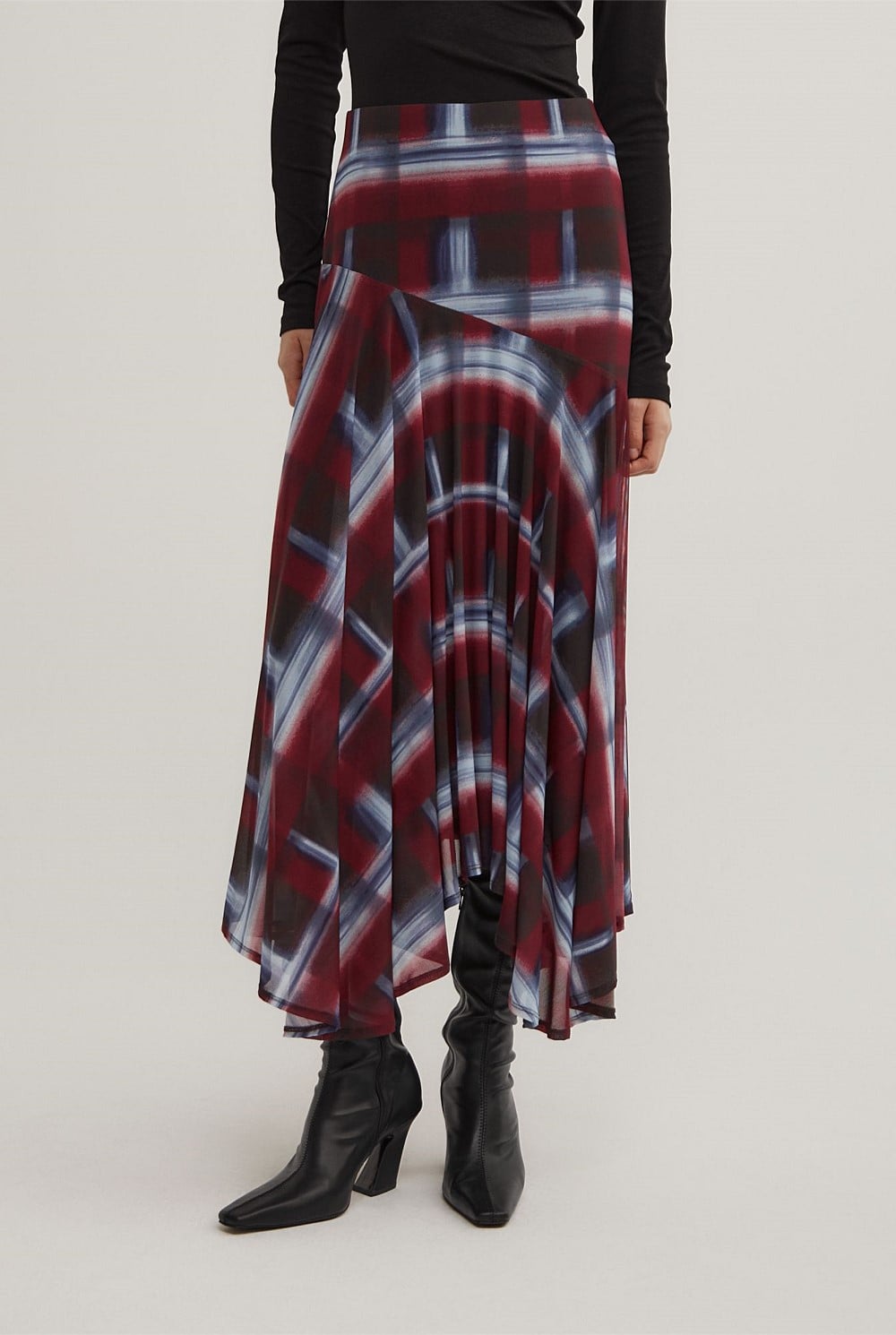 Asymmetric Drape Skirt