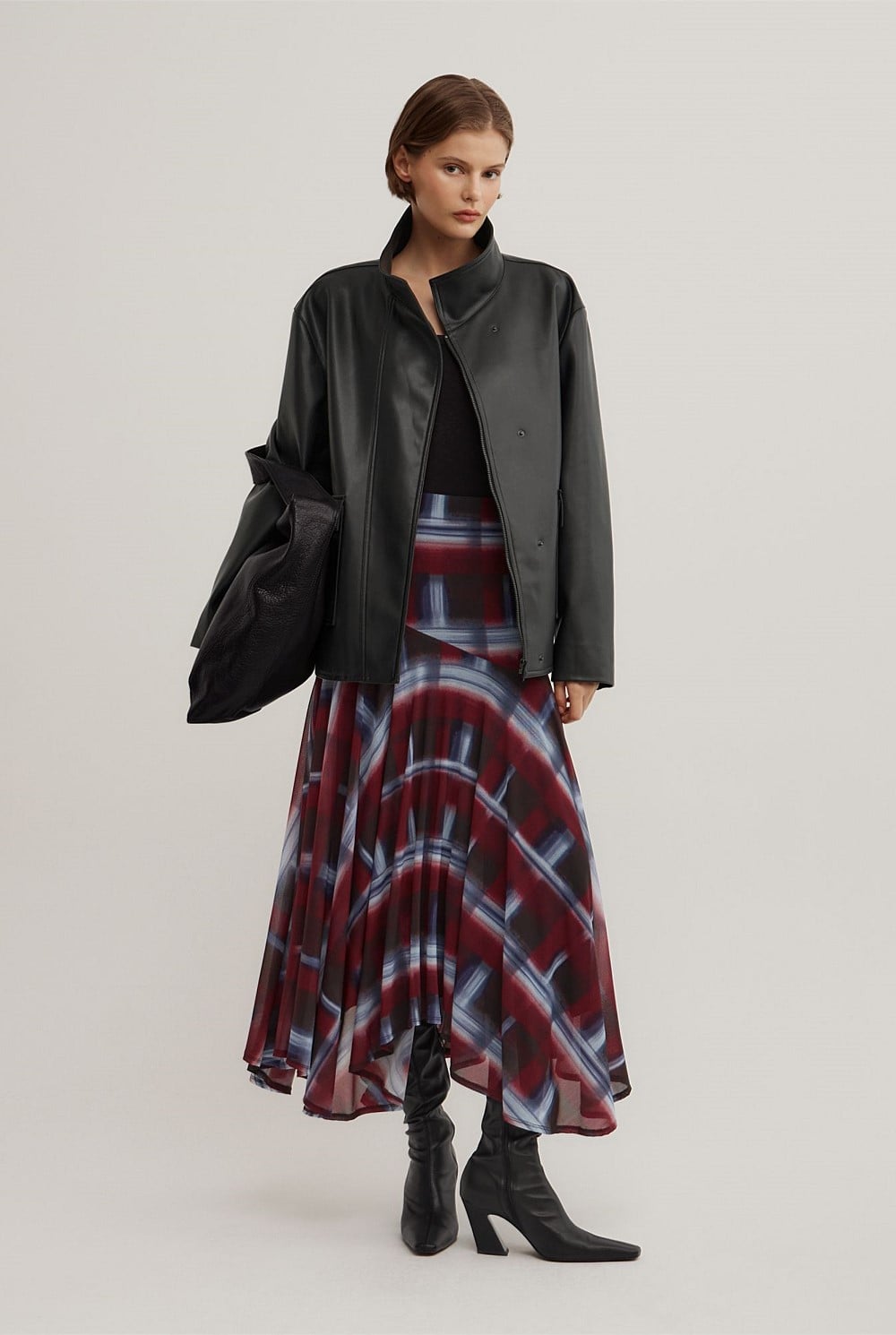 Asymmetric Drape Skirt