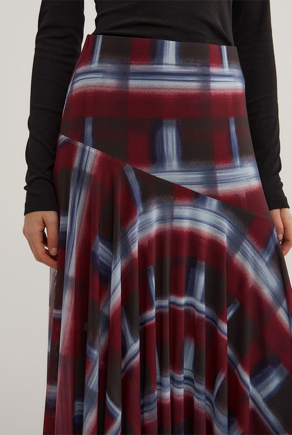Asymmetric Drape Skirt
