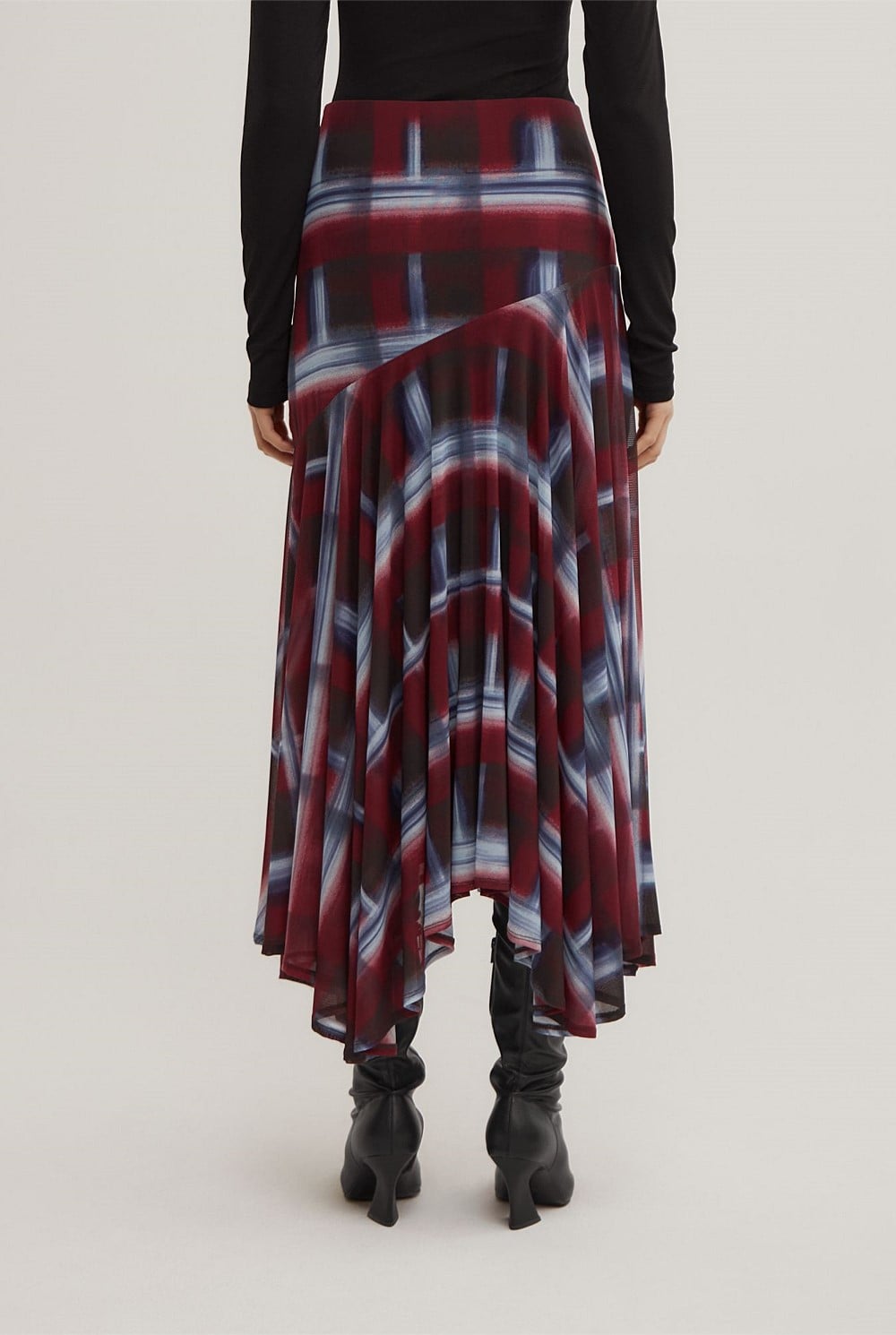 Asymmetric Drape Skirt