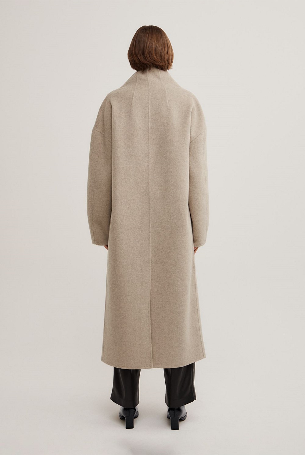 Funnel Wrap Neck Coat