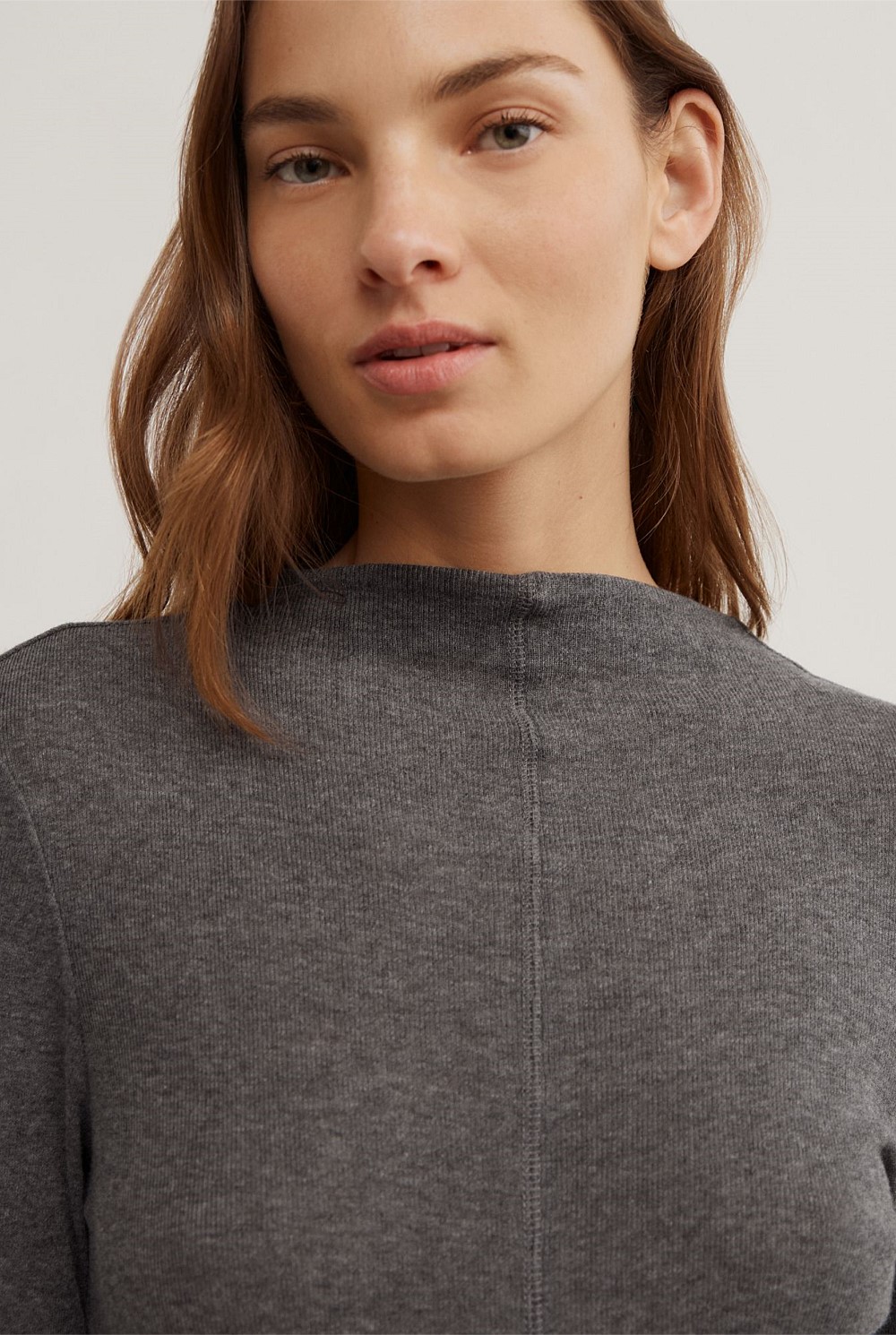 High Neck Long Sleeve Top