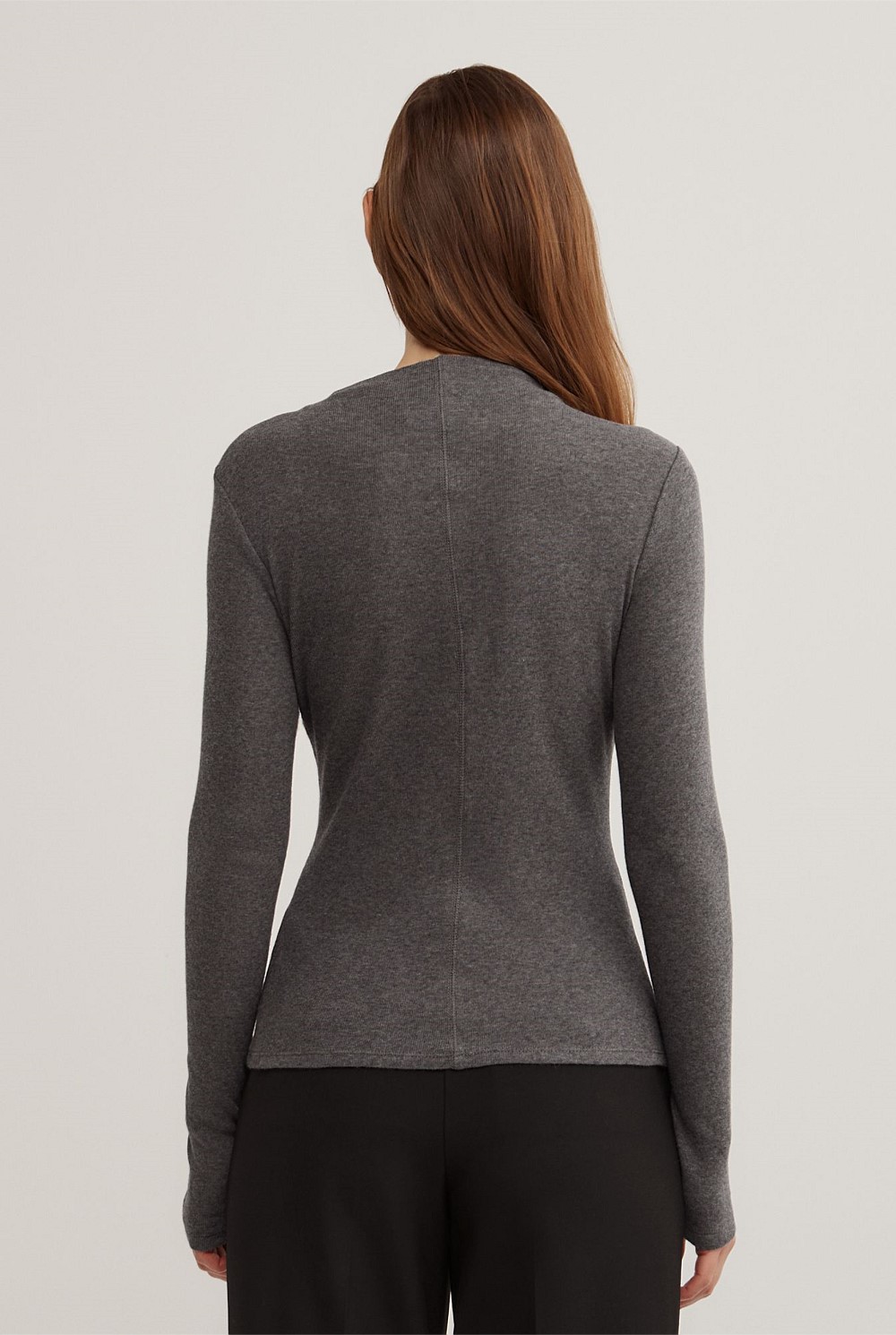 High Neck Long Sleeve Top