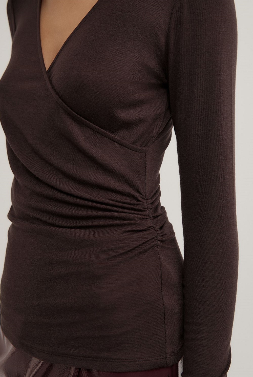 Wrap Jersey Top