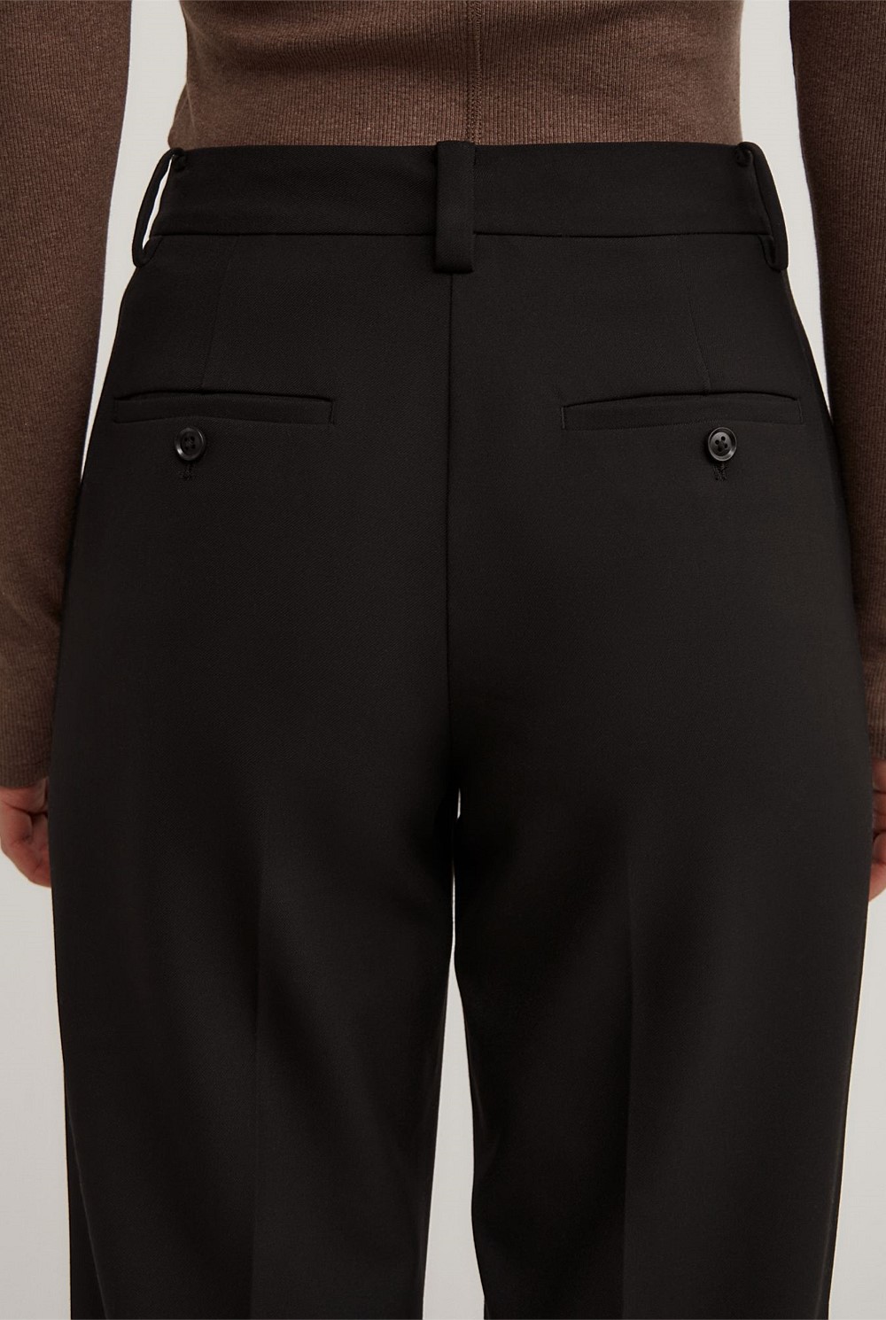 Tailored Straight Leg Pants