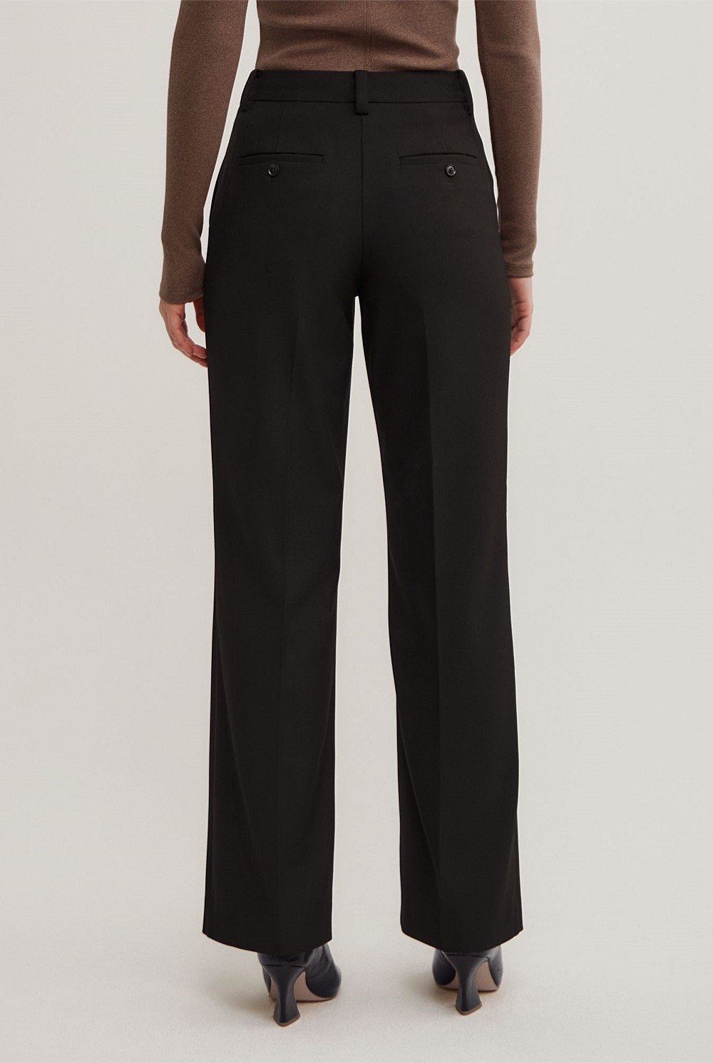Tailored Straight Leg Pants