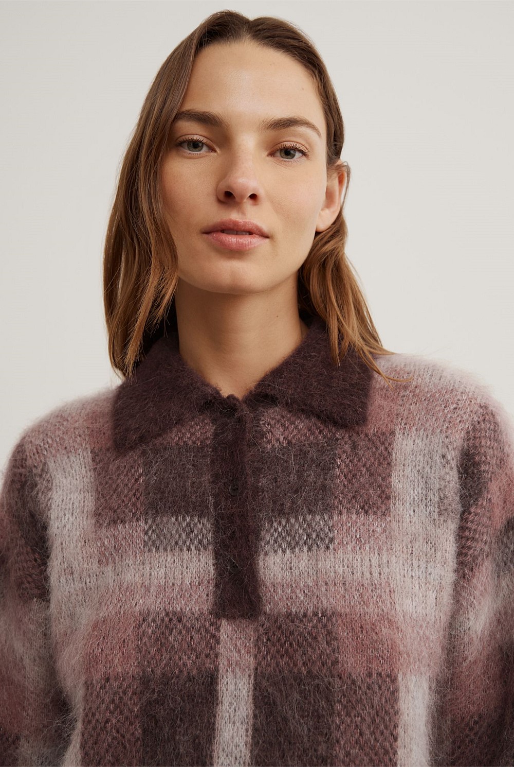 Check Polo Knit