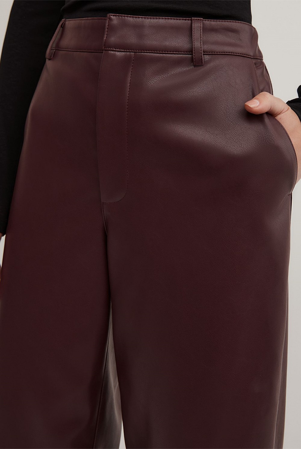 Pu Barrel Trousers