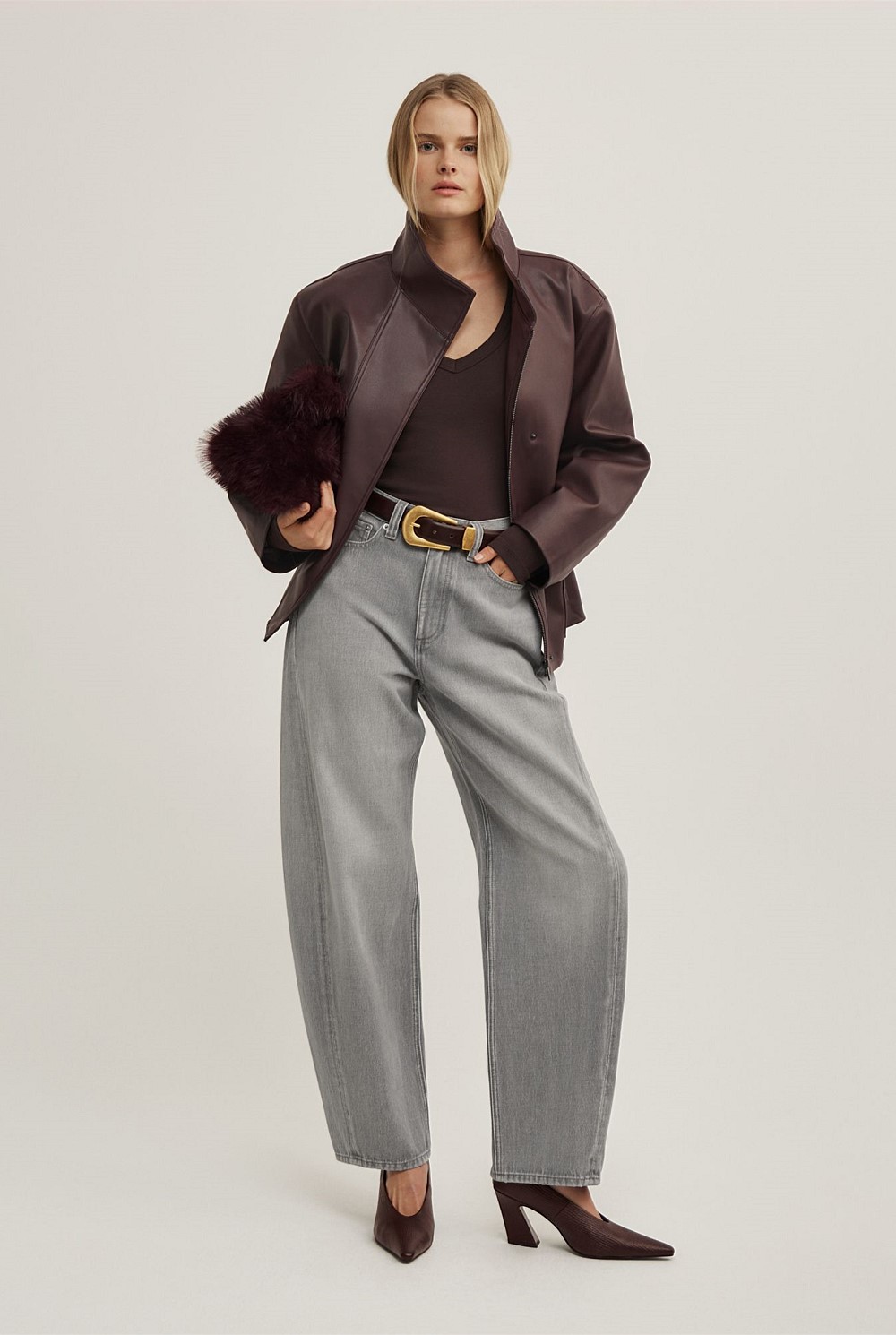 V-Neck Long Sleeve Top