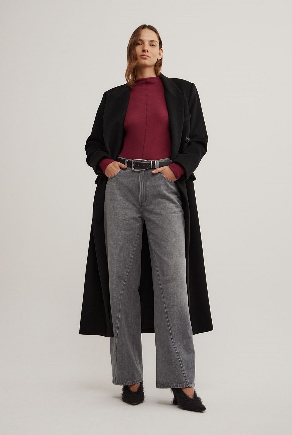 High Neck Long Sleeve Top