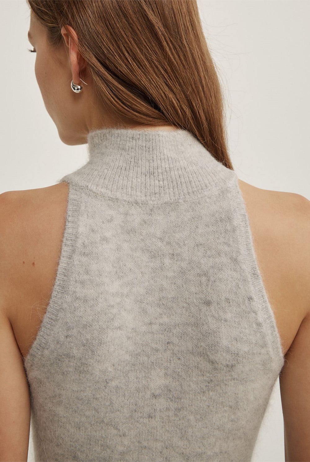 Fluffy High Neck Tank