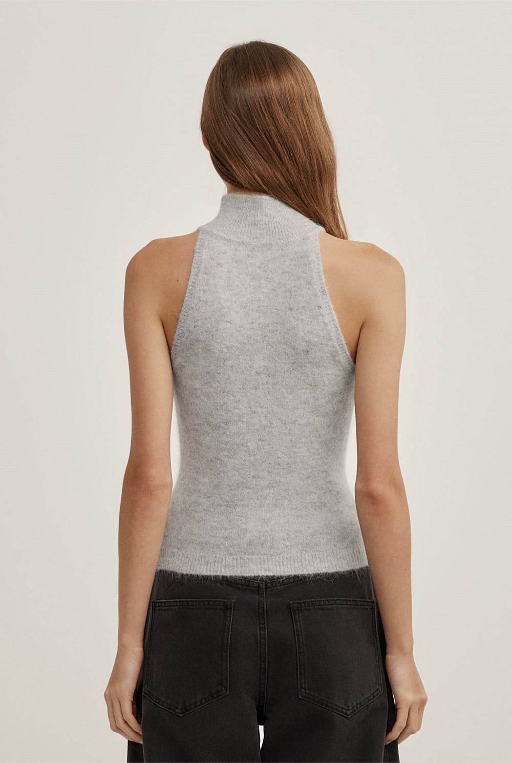 Fluffy High Neck Tank