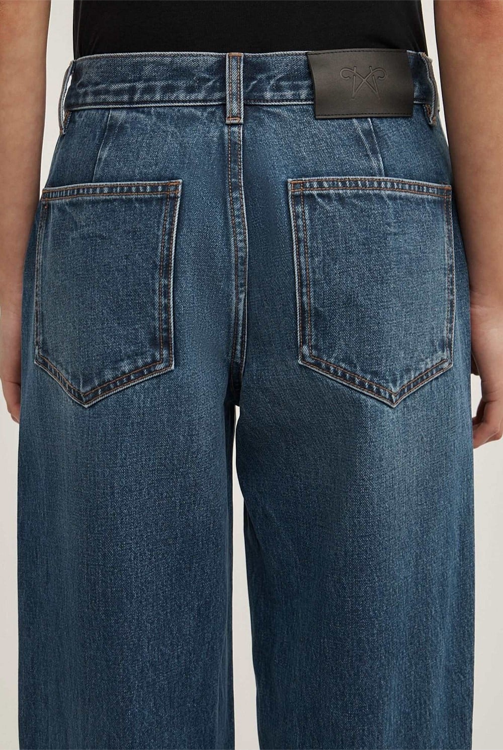 Mid Rise Wide Leg Jean