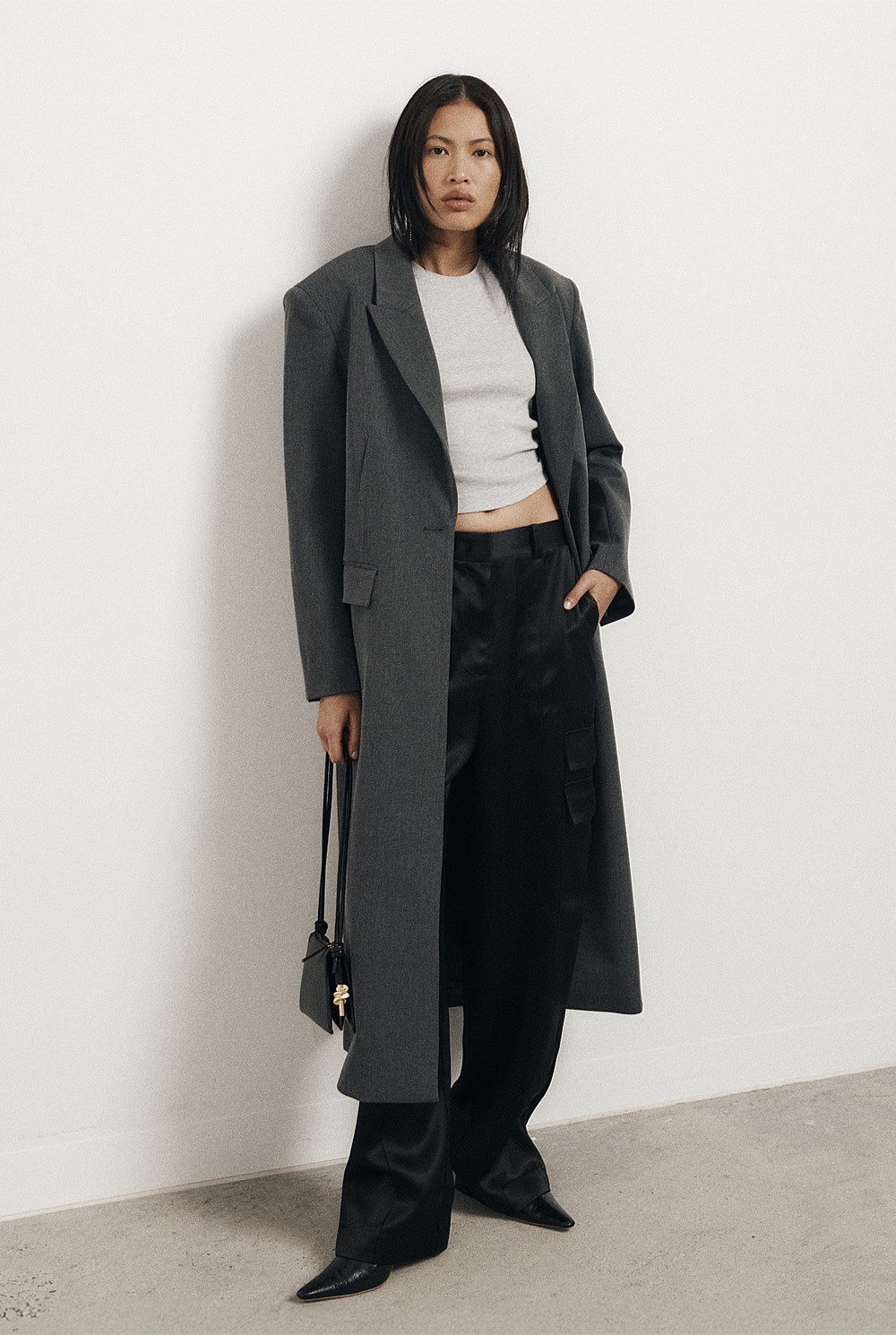 Satin Cargo Pant