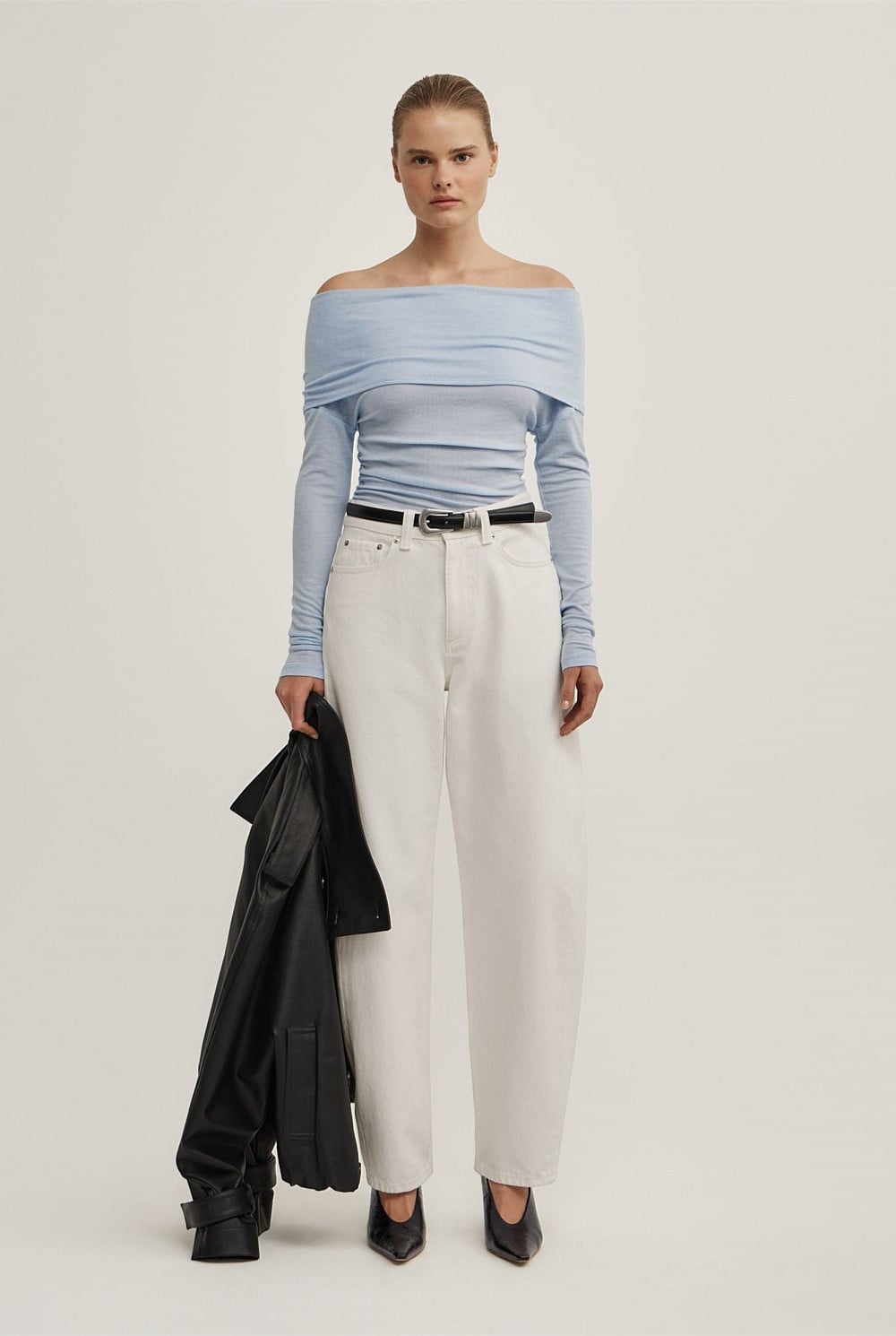 Off Shoulder Long-Sleeve Top