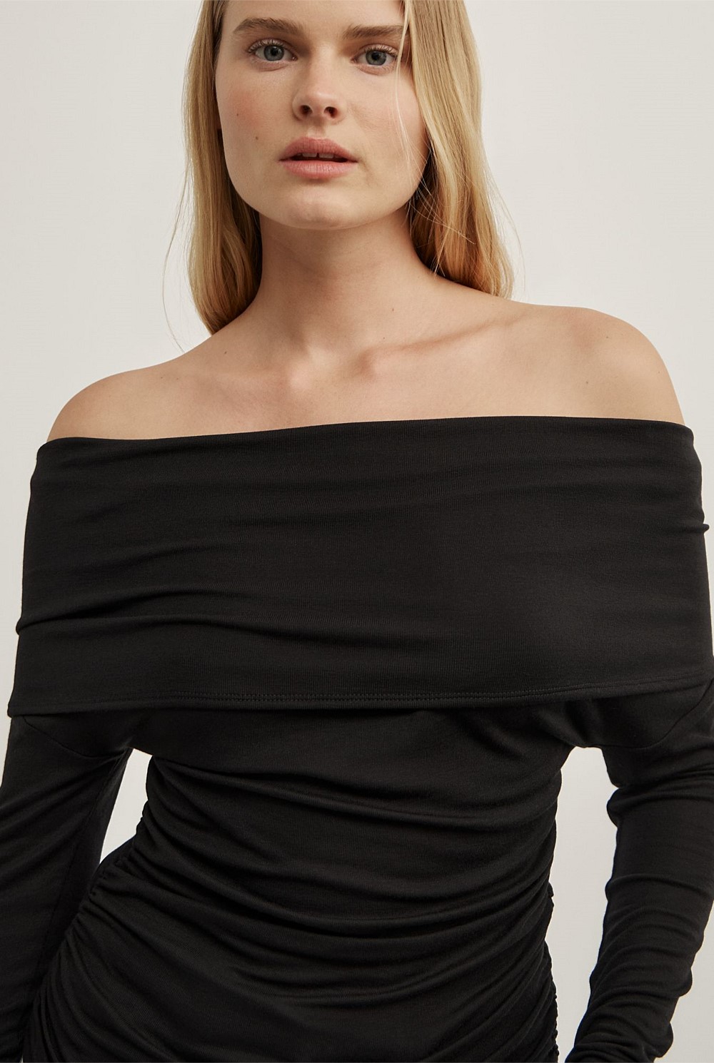 Off Shoulder Long-Sleeve Top