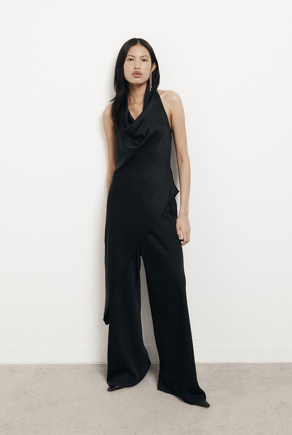 Asymmetric Halter Tunic