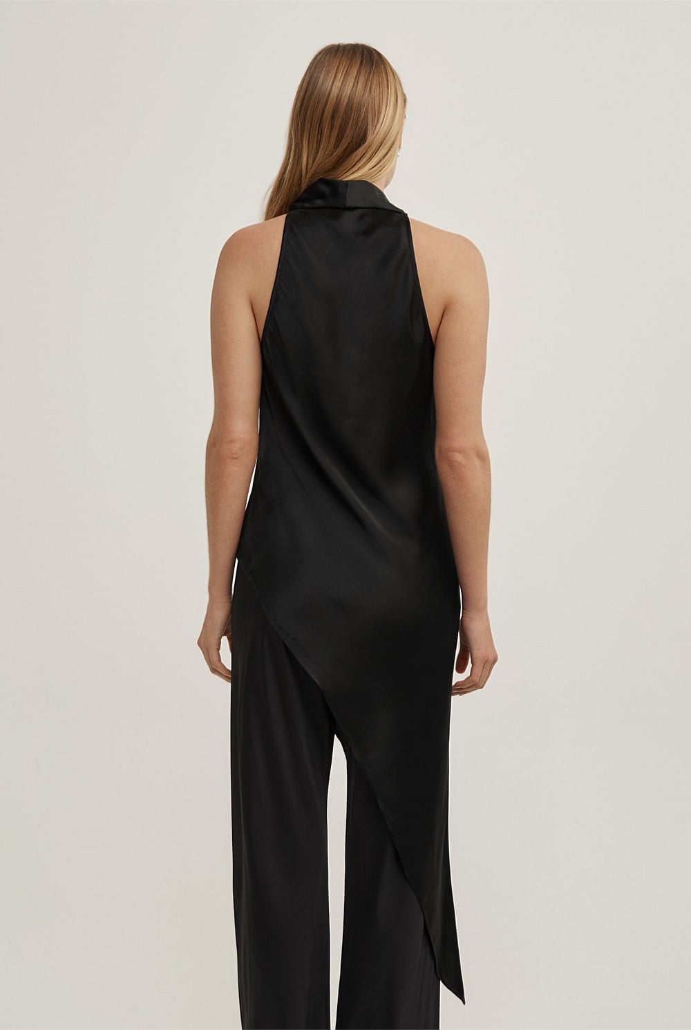 Asymmetric Halter Tunic