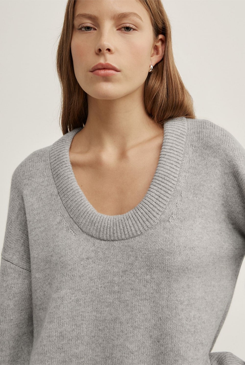 Relaxed Scoop Knit